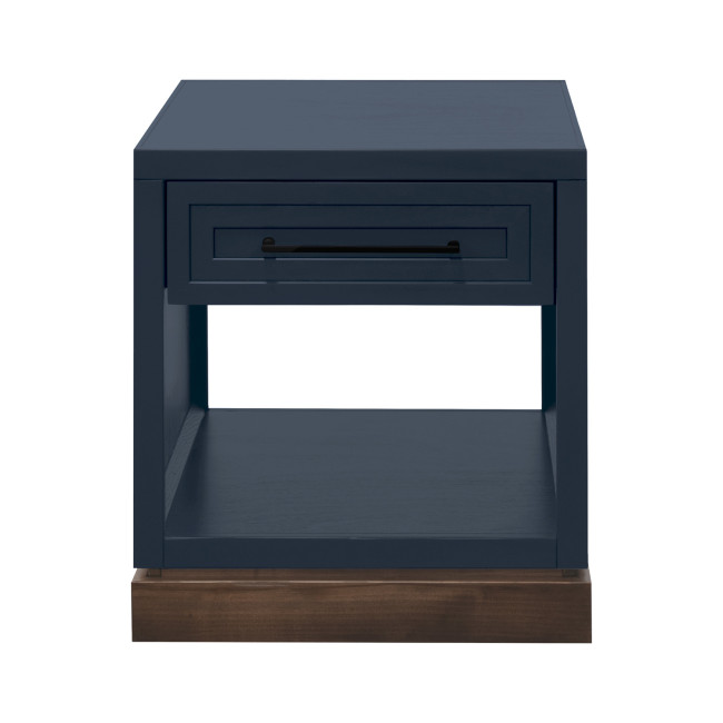 Nora Blue Denim and Whiskey End Table