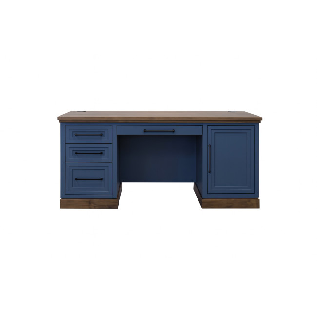 Nora Blue Denim and Whiskey Executive Desk