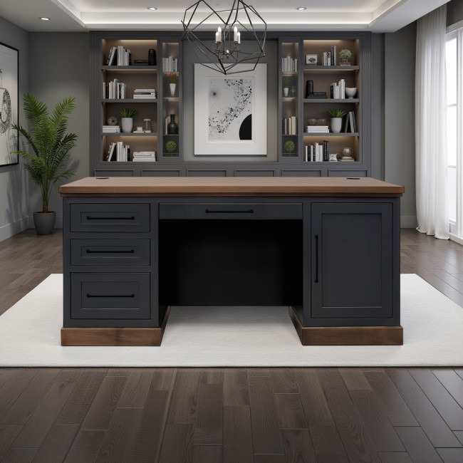 Nora Seal Skin with Whiskey Executive Home Office Set