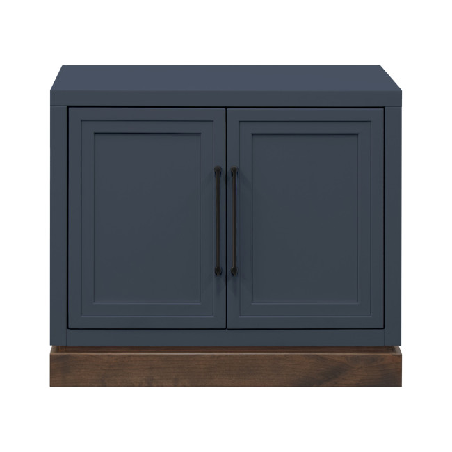 Nora Blue Denim and Whiskey 2-Door File Cabinet