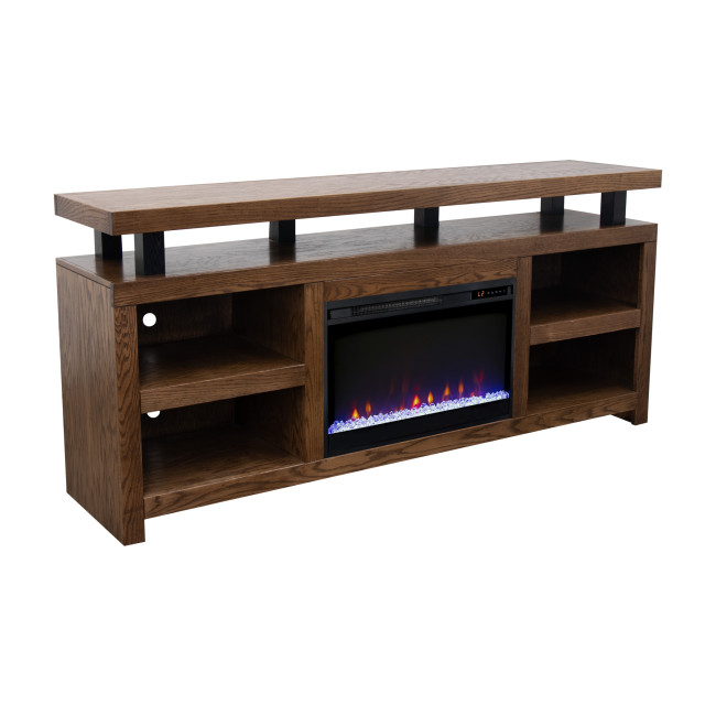 Orion Bourbon Oak 72-inch Fireplace Console