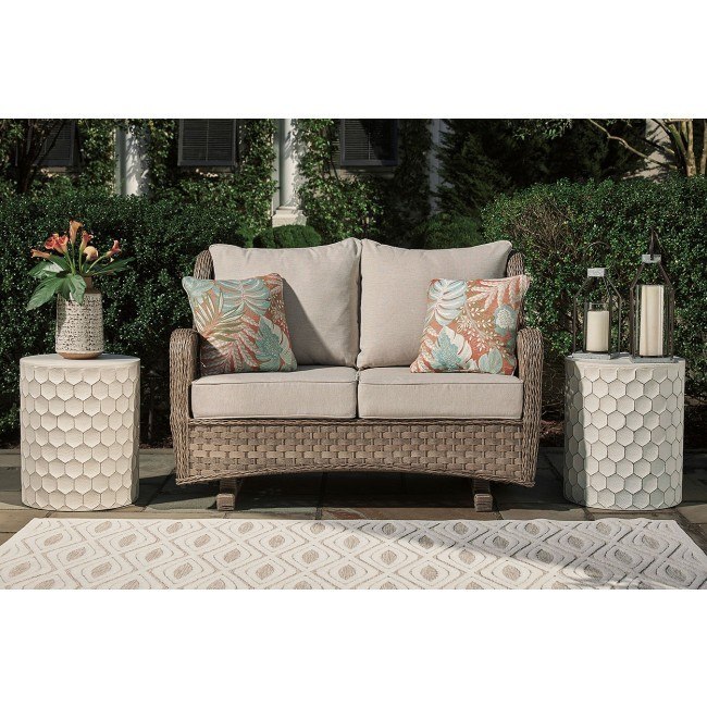 Outdoor glider outlet sofa set