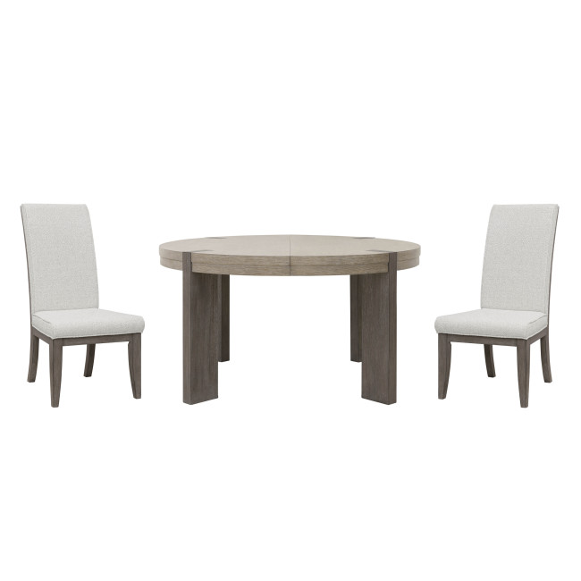 Anderson Park Round Dining Room Set w/ Upholstered Side Chairs