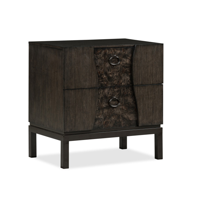 Modern Mosaic Drawer Nightstand w/ Light
