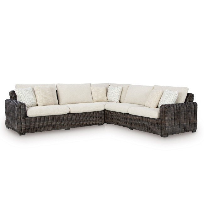 Kimora Outdoor 3-piece Outdoor Sectional