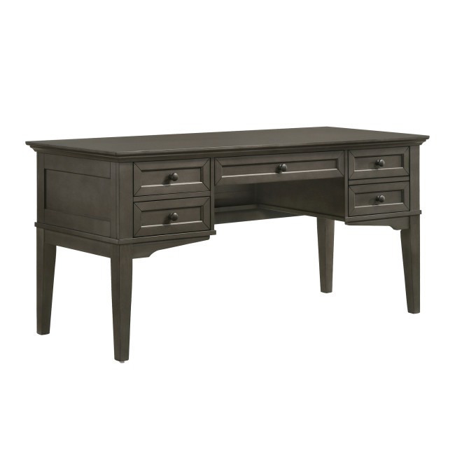 San Mateo 62-inch Half Pedestal Executive Desk (Gray)