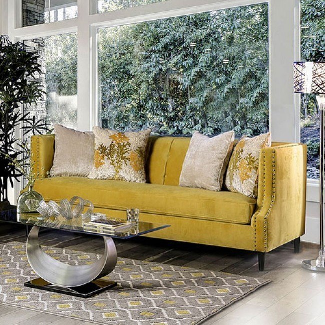 Tegan Sofa Royal Yellow