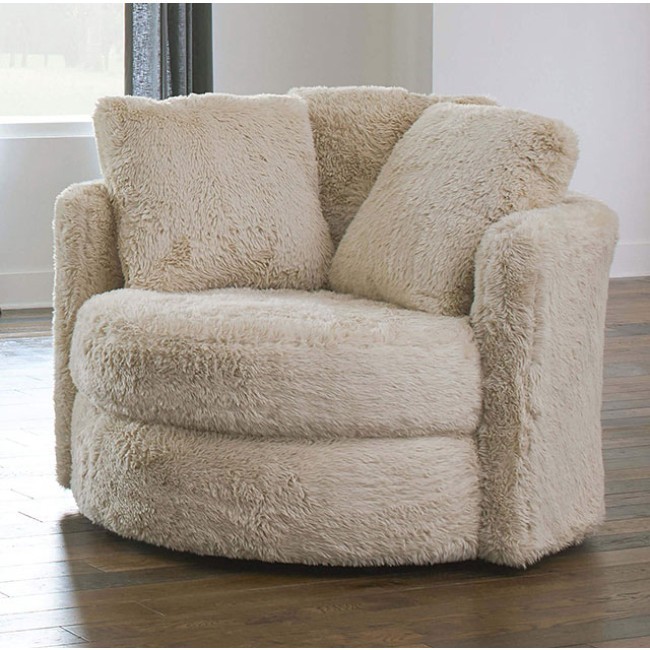 Cochrane Beige Swivel Chair Furniture Of America Furniture Cart