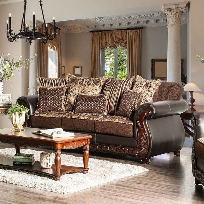 Brown sofa hot sale chair