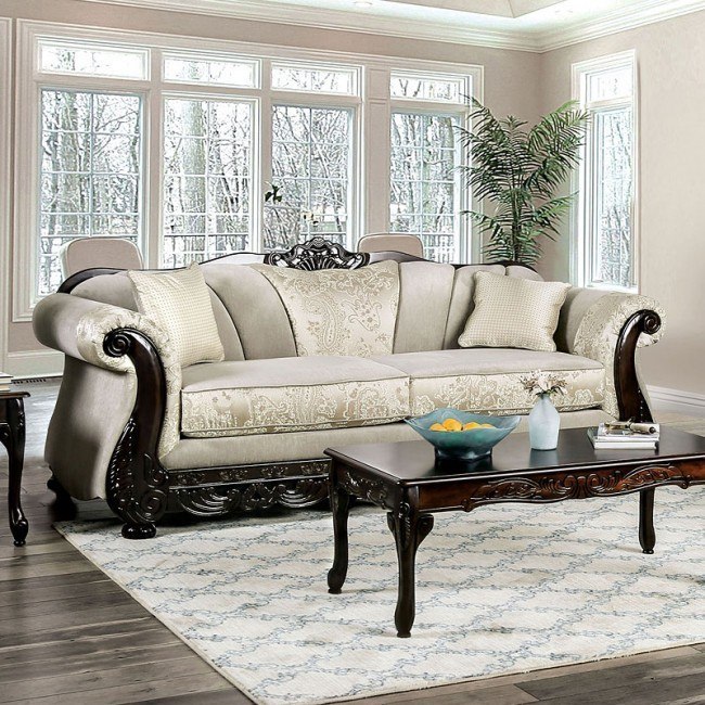 Newdale Sofa Ivory Furniture Of