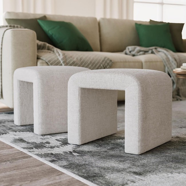 Sophia Petite Bench (Natural) (Set of 2)