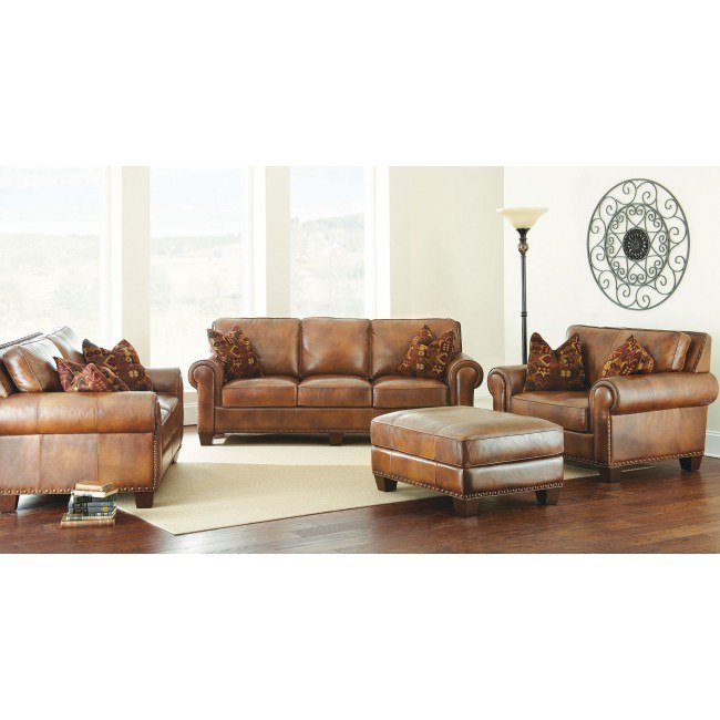 Silverado caramel brown sofa hotsell