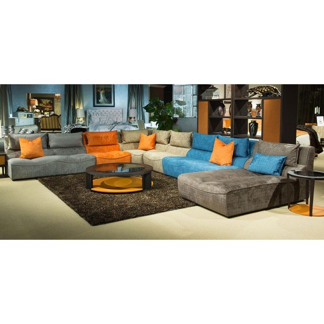 Multicolor sales modular sectional