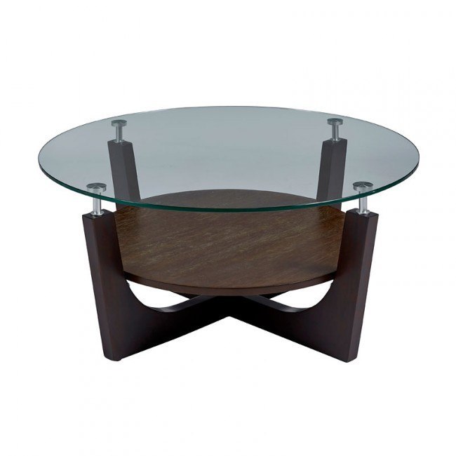 Round glass table outlet with four chairs