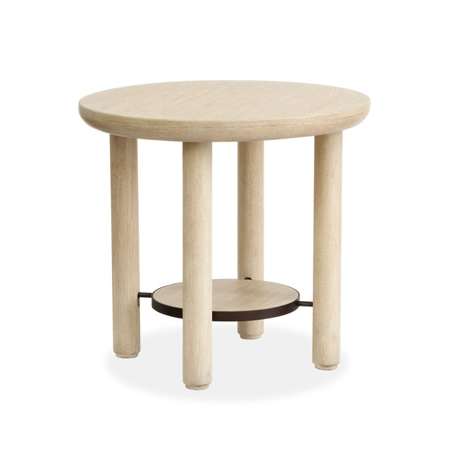 Sunset Cove Sanibel Brown Round End Table