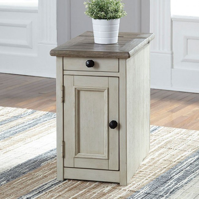 Signature Design By Ashley Bolanburg Farmhouse Chair Side End Table, Light Brown - End & Side Tables - Corpus Christi, Texas | Marketplace