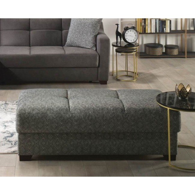 Tahoe Storage Ottoman (Carrie Gray)