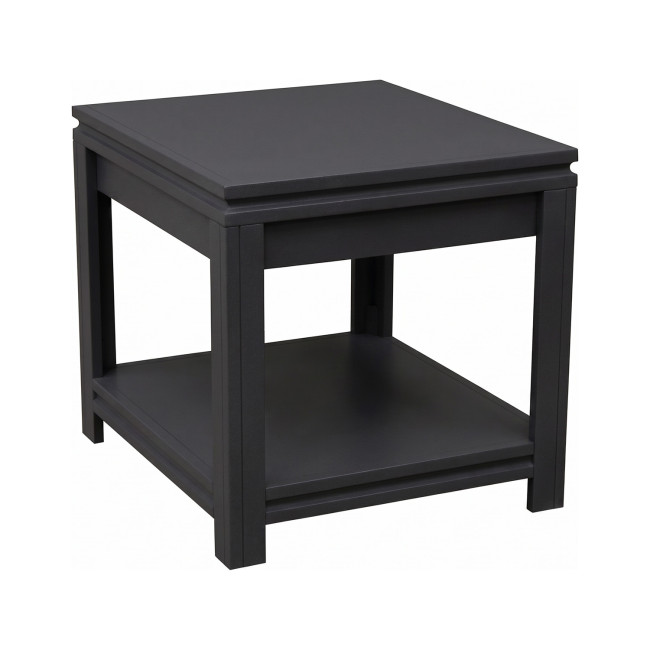 The Cove Seal Skin Black End Table