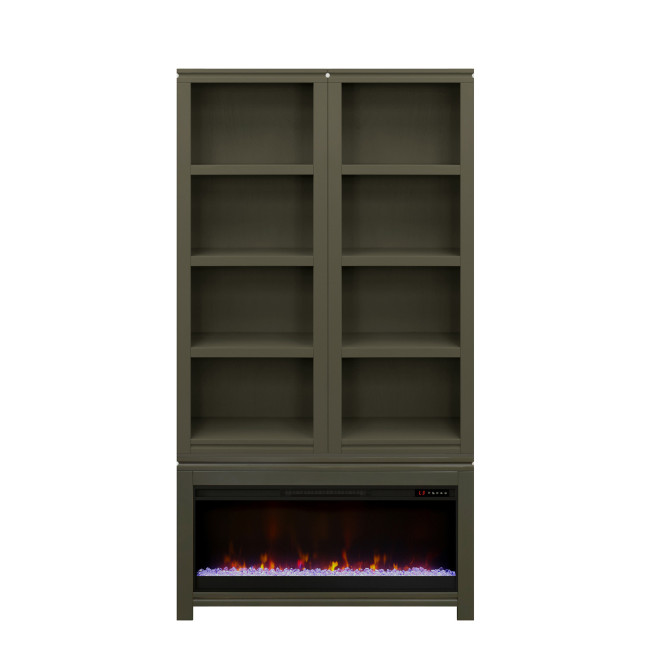 The Cove Shadow Grove Fireplace Cabinet Bookcase Pier