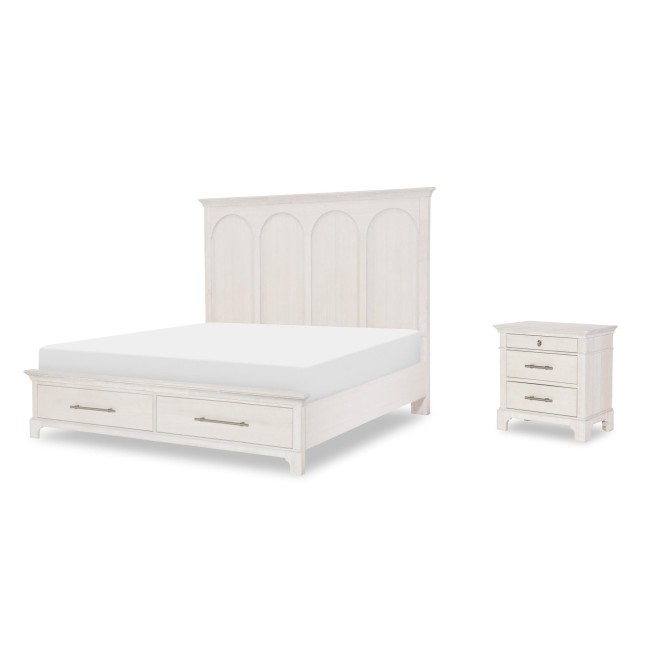 Harmony Prelude Frost Storage Bedroom Set