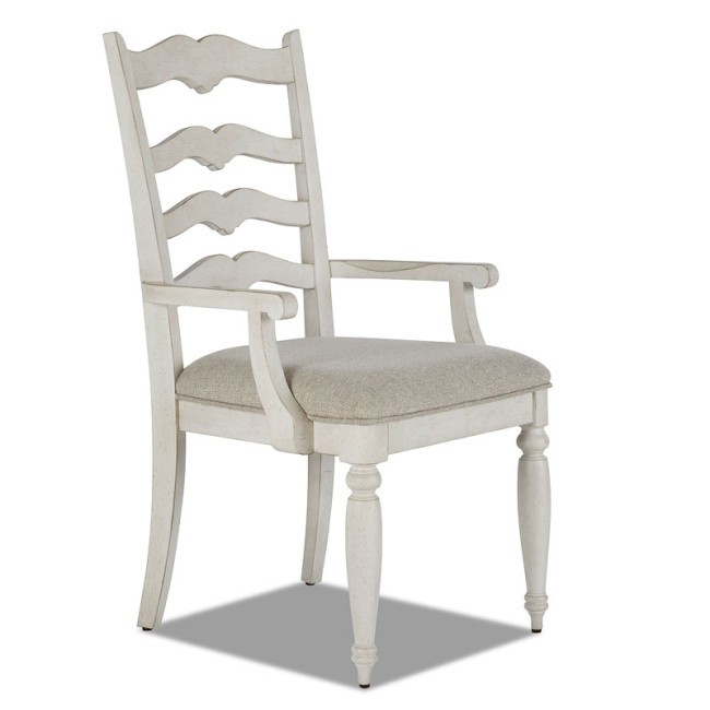 Nashville Concord Ladderback Arm Chair (Cloud) (Set of 2)