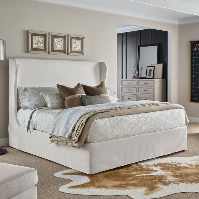 Upholstered shop farmhouse bed