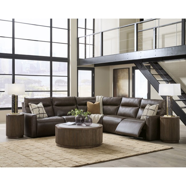 ModZ Chocolate Modular Power Reclining Sectional Set