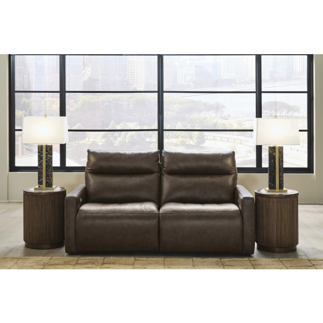 ModZ Chocolate Power Reclining Loveseat
