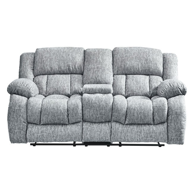 U250 Reclining Loveseat w/ Console (Dove)