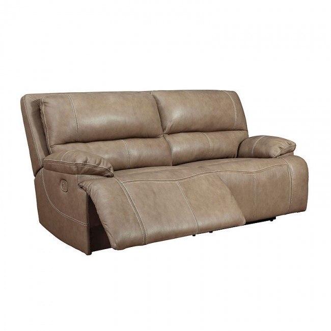 Ricmen Putty Power Reclining Sofa w Adj Headrest