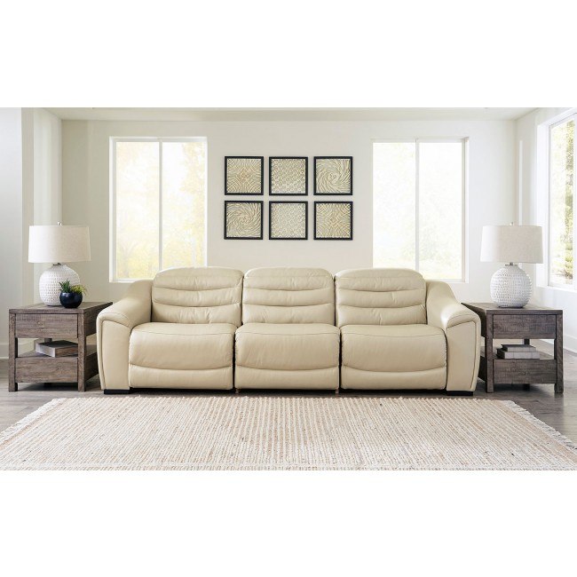 Cream power reclining sofa cheap
