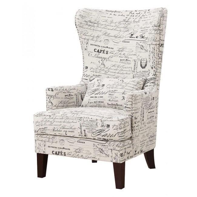 Script accent chair cheap