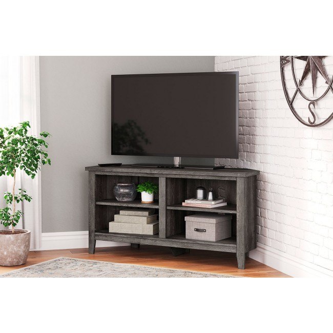 Arlenbry Small Corner TV Stand Signature Design Furniture Cart