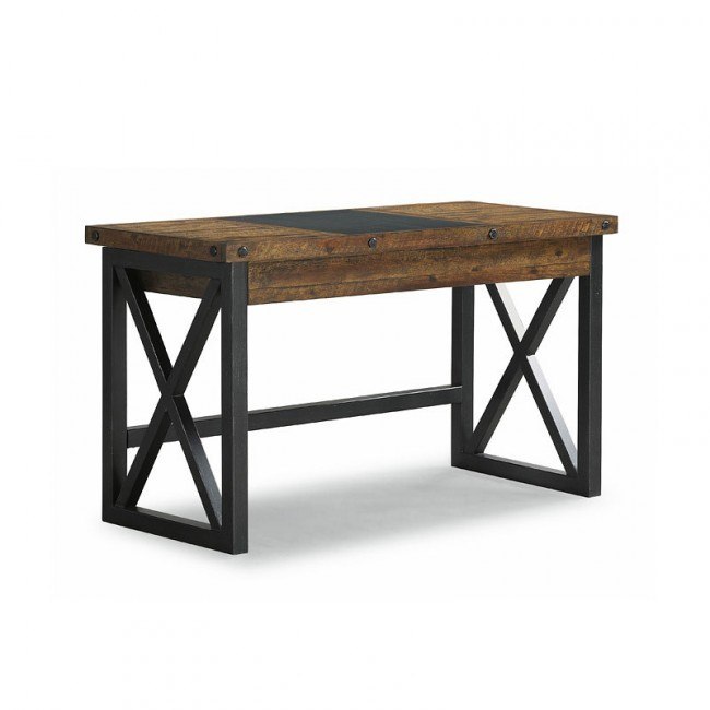 Carpenter Lift Top Writing Desk Rustic Brown