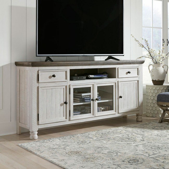 Havalance 74 Inch TV Stand Signature Design Furniture Cart