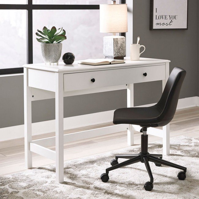 Small writing desk shop with chair