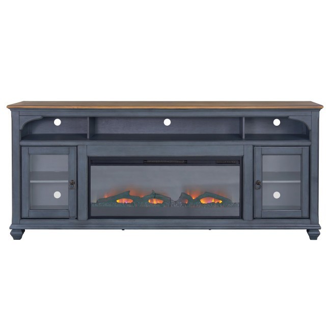 Americana 86-inch L/W Fireplace Console