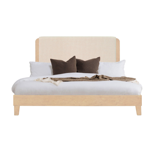 Etta Blonde Upholstered Panel Bed