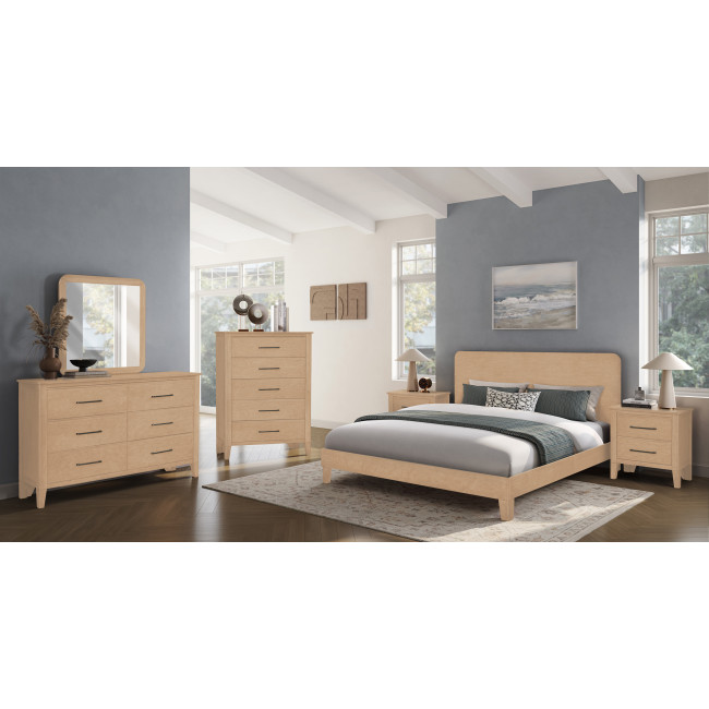 Etta Blonde Panel Bedroom Set