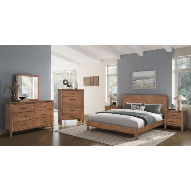Etta Walnut Panel Bedroom Set