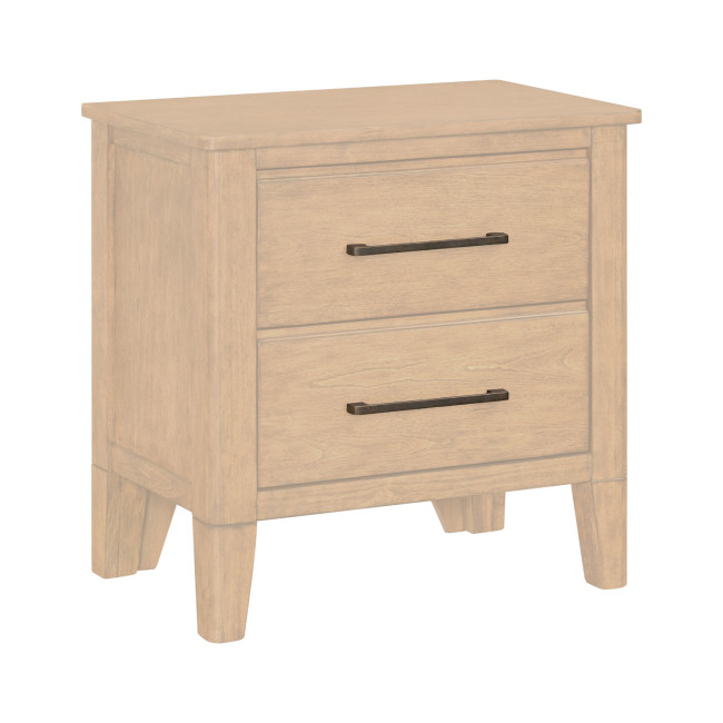Etta Blonde 2-Drawer Nightstand