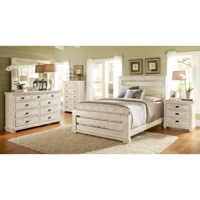 White slat bed deals