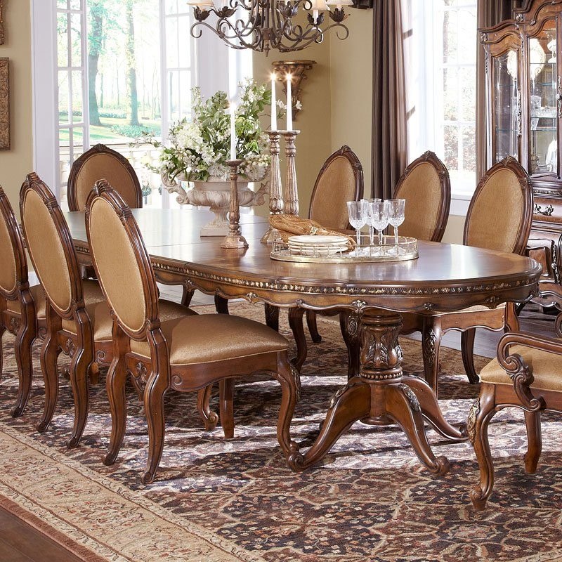 Lavelle Melange Palatial Oval Dining Table Aico Furniture ...
