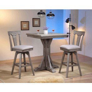 Pub table store with two chairs