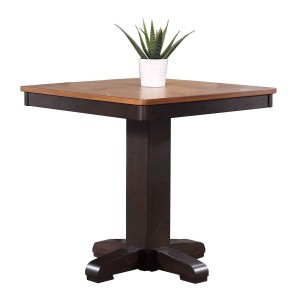 Choices Black Oak Adjustable Height Pub Table