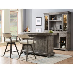 Shades Of Gray 78-inch Home Bar Set
