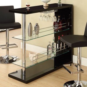 Sleek Contemporary Bar (Black)