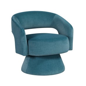 Lavon Dark Teal Swivel Chair
