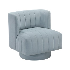 Joyce Aqua Blue Swivel Chair