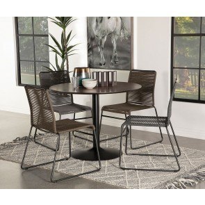 Cora Dining Room Set w/ Rope Woven Chairs